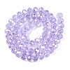 Electroplate Glass Beads Strands X-EGLA-A044-T8mm-B17-3