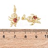 Brass Micro Pave Cubic Zirconia Pendants KK-C143-05G-3