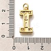 Brass Micro Pave Clear Cubic Zirconia Pendants KK-G521-01G-I-3