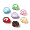 35Pcs 7 Colors Opaque Acrylic Imitation Food Beads OACR-CJ0002-72-8