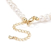 Grade A Natural Pearl Beads Bib Necklace for Teen Girl Women NJEW-JN03736-4