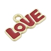 Valentine's Day Alloy Enamel Pandants PALLOY-V001-06D-2