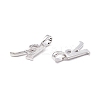 Rack Plating Eco-Friendly Brass Letter Pendants KK-K265-02P-A-2