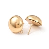 Brass Stud Earring Findings KK-G604-01G-08-2