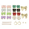 DIY Bowknot Dangle Leverback Earring Making Kits DIY-SZ0008-90-1