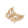 Brass Micro Pave Cubic Zirconia Pendants KK-U042-11G-03-2