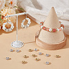 100Pcs 2 Colors Rack Plating Brass Rhinestone Spacer Beads KK-BBC0016-23B-4