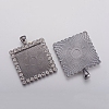 Alloy Pendant Cabochon Settings X1-ALRI-TAC0001-05A-B-1
