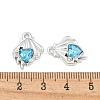 UV Plating Alloy with Rhinestone Pendants FIND-M033-26P-01-3