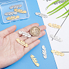 12Pcs 2 Colors 304 Stainless Steel Pendants STAS-UN0033-82-2