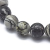 Natural Netstone Bead Stretch Bracelets BJEW-K212-A-021-2