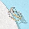 304 Stainless Steel Cuff Open Rings RJEW-Z121-02GP-03-3