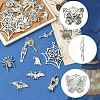 Halloween 40Pcs 20 Styles Tibetan Style Alloy Pendants FIND-FS0004-69-2