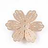 Brass Cabochon Rhinestone Settings KK-S353-023LG-3