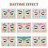 9 Sheets 9 Style Creative Fluorescent Face Tattoo Paper Stickers STIC-TA0002-01-1