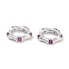 Brass Pave Cubic Zirconia Linking Rings KK-C051-61P-02-1