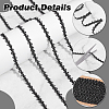 12 Yards Fibre Metallic Wavy Lace Ribbon OCOR-WH0101-96A-S-4