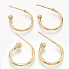 Brass Stud Earring Findings X-KK-T020-105G-1