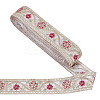 Polyester Flower Embroidery Lace Trim OCOR-WH0090-93-1
