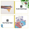 2 Sets 2 Style DIY Diamond Painting Sporting Panda Keychain Kits DIY-TA0003-80-5