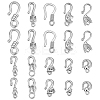 20Pcs 10 Styles Stainless Steel S-Hook Clasps STAS-PH0006-96P-1
