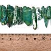 Spray Painted Electroplate Natural Quartz Crystal Points Beads Strands G-Q610-02E-4
