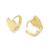 Rack Plating Brass Heart Hoop Earrings for Women EJEW-I277-03G-2