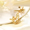 304 Stainless Steel Stud Earrings EJEW-A123-01C-G-5