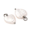 Natural Keshi Pearl Pendants PALLOY-JF04207-02-4