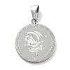Christmas 304 Stainless Steel Pendants STAS-Z098-40P-1