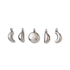 5Pcs 304 Stainless Steel Charms X-STAS-M017-14P-1