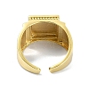 Brass Open Cuff Rings RJEW-B051-37G-3