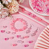 5 Colors Transparent Acrylic Beads MACR-PA0001-03C-02-3