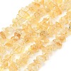 Heated Natural Citrine Beads Strands G-P622-A05-02-2