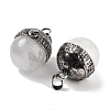 Natural Quartz Crystal Sphere Pendants G-Q163-07AS-05-2