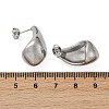 304 Stainless Steel Teardrop Stud Earrings for Women EJEW-S272-03P-5