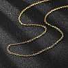 304 Stainless Steel Cable Chain Necklace Making STAS-P045-05G-3