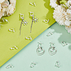 20Pcs Brass Screw Clip-on Earring Converters Findings KK-SC0004-79-4