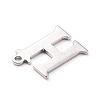 Tarnish Resistant 304 Stainless Steel Charms STAS-H112-H-P-3