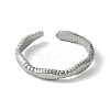 Non-Tarnish 304 Stainless Steel Open Cuff Ring RJEW-L110-046P-2