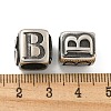 316 Surgical Stainless Steel with Rhinestone Large Hole Cube Beads STAS-Q326-08AS-03-3
