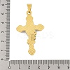 Ion Plating(IP) 304 Stainless Steel Enamel Pendants STAS-D112-02G-3