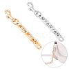 2Pcs 2 Colors Alloy Bag Extender Chains FIND-PH0002-83-2