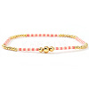 Bohemian Style Brass & Glass Seed Bead Stretch Bracelets for Women AC5136-2-1