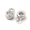 Real Platinum Plated Rhodium Plated 925 Sterling Silver Charms STER-K176-03F-P-3