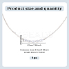 1Pc Zinc Alloy & ABS Plastic Imitation Pearl Round Pendant Necklaces NJEW-LP0009-40S-2