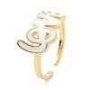 Love Finger Ring for Girl Women KK-C224-07G-4