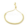 Rack Plating Brass Round Bead Slider Bracelets for Women LS-BJEW-M232-01G-A-1