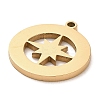 Ion Plating(IP) 304 Stainless Steel Pendants STAS-E199-05G-2