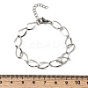 304 Stainless Steel Link Chain Bracelets for Women BJEW-A051-02P-5